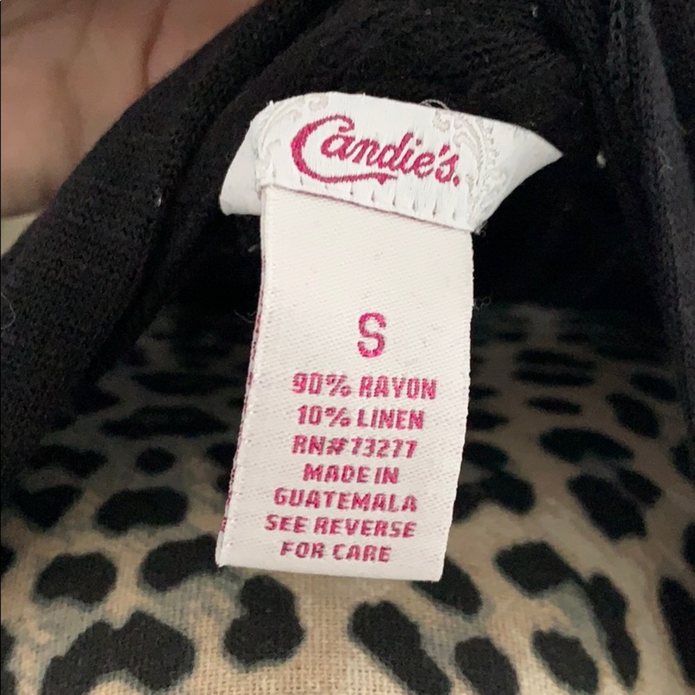Candies Black Cardigan - Picture 2 of 4